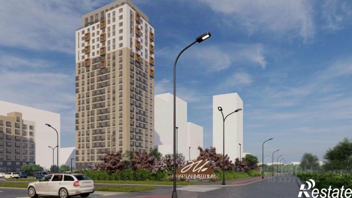 1-комн квартира в новом доме микрорайон Мыс, улица Кулибина
