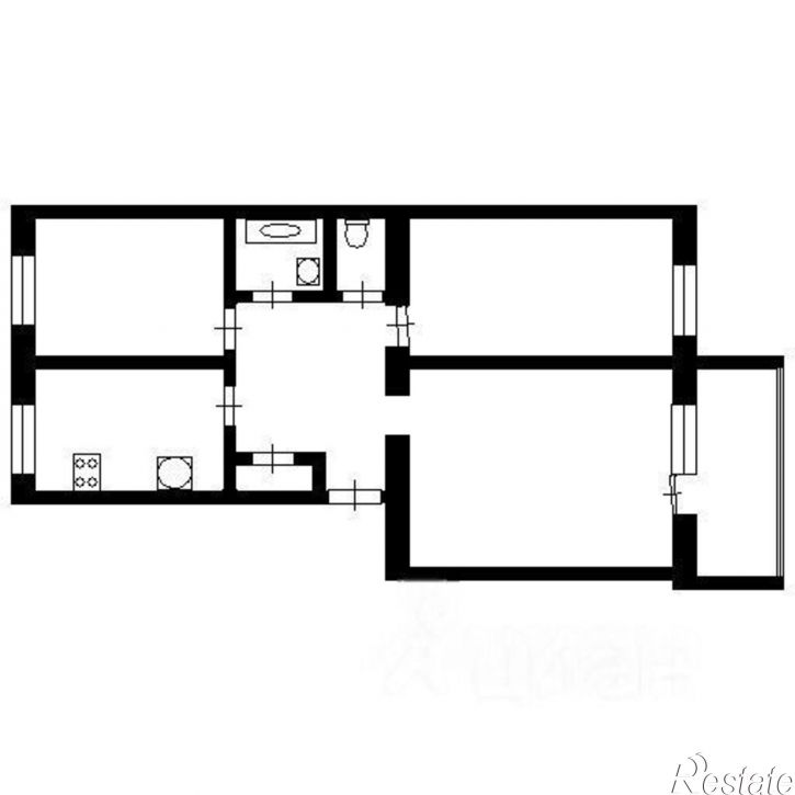 3-комн квартира ул Депутатская, 129,  д. 129