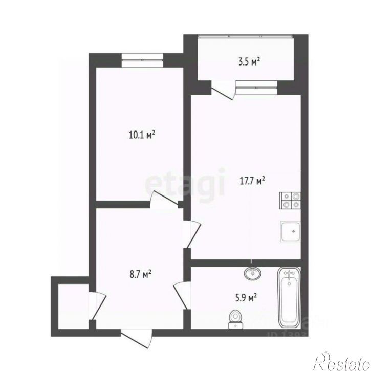 1-комн квартира ул Червишевский тракт, 64 2,  д. 64 2,  к. 2