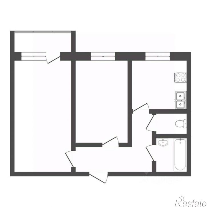 2-комн квартира ул Федюнинского, 11,  д. 11