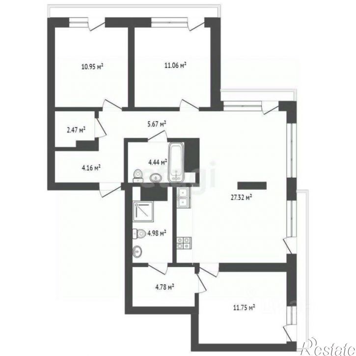 3-комн квартира ул Михаила Сперанского, 43 10,  д. 43 10,  к. 10