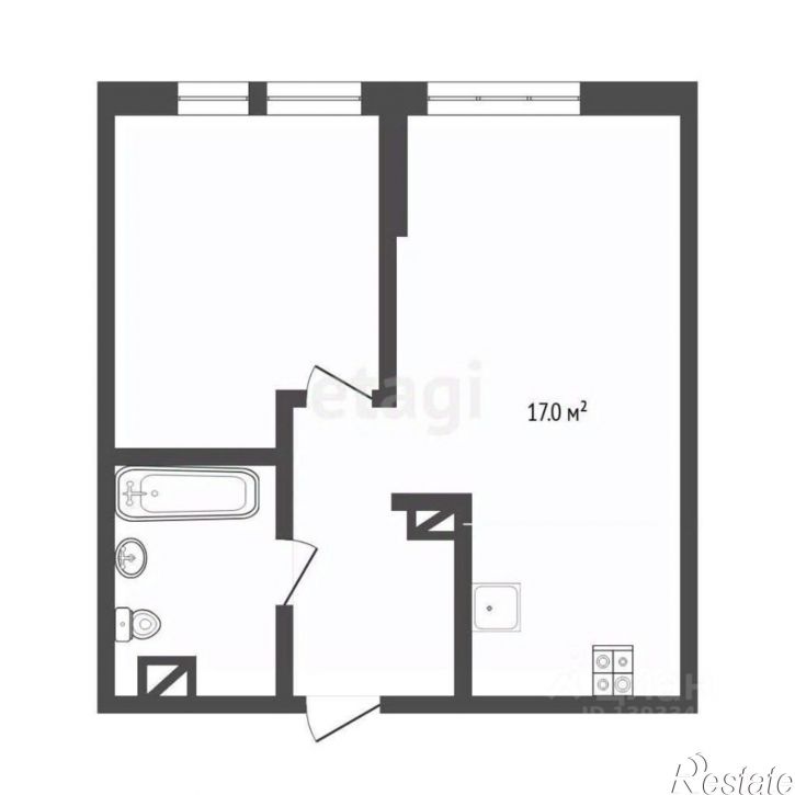 1-комн квартира ул Первооткрывателей, 6,  д. 6