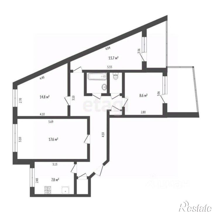 4-комн квартира ул Моторостроителей, 7,  д. 7