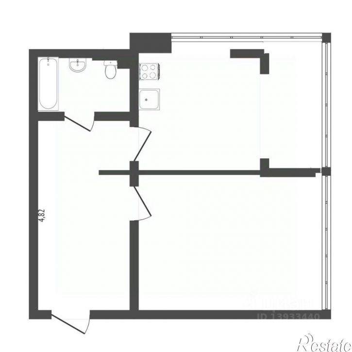 1-комн квартира ул Муравленко, 13,  д. 13
