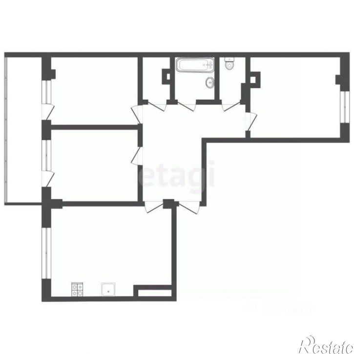 3-комн квартира ул Кремлевская, 112 1,  д. 112 1,  к. 1