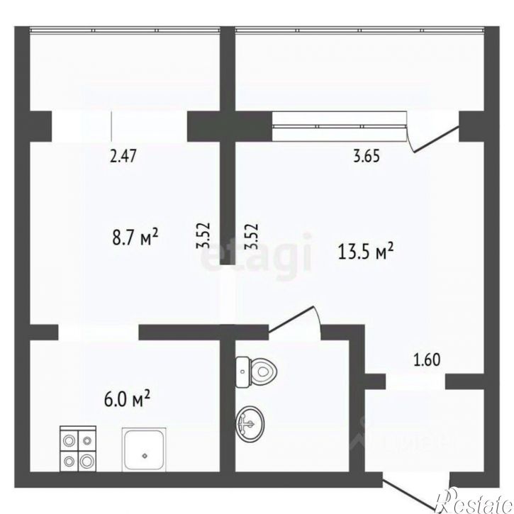 1-комн квартира ул Газовиков, 18,  д. 18