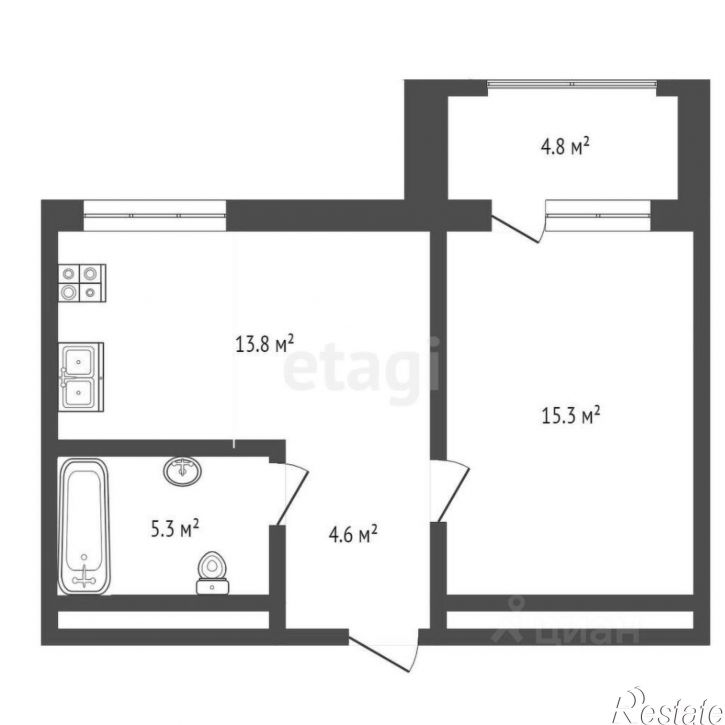 1-комн квартира ул Урайская, 59,  д. 59