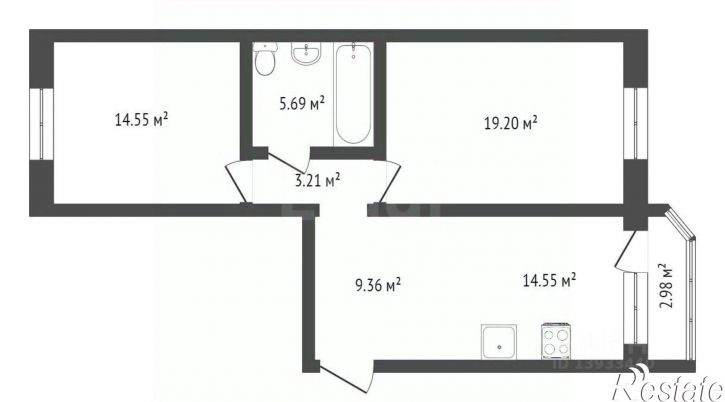 2-комн квартира ул Кремлевская, 89,  д. 89