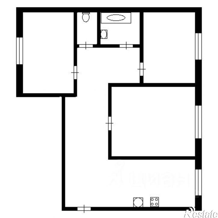 3-комн квартира ул Холодильная, 13,  д. 13