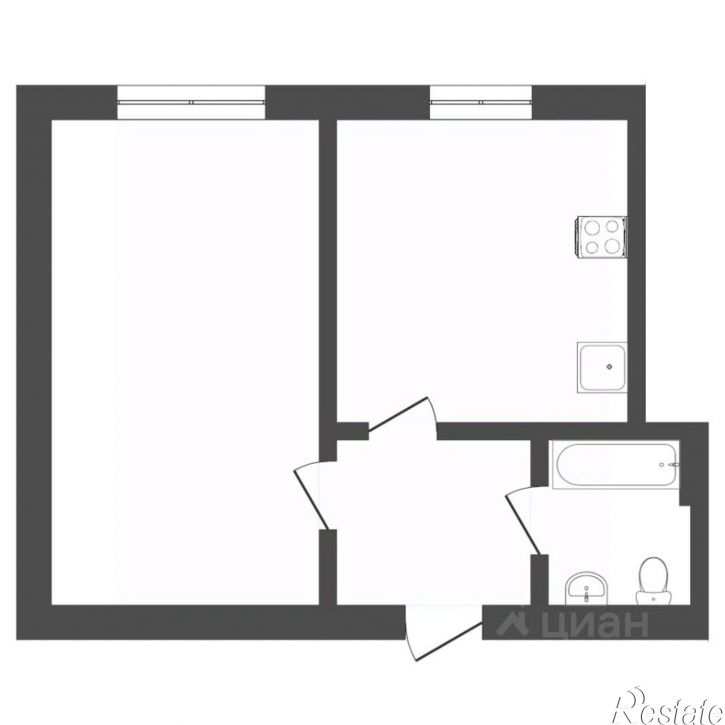 1-комн квартира ул Республики, 246,  д. 246
