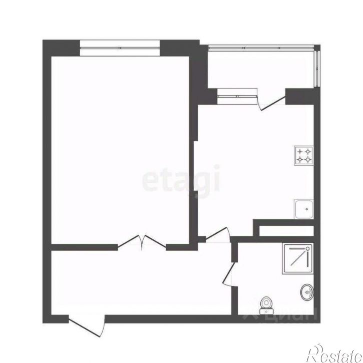 1-комн квартира ул Малыгина, 90,  д. 90