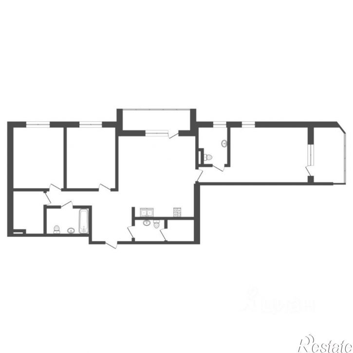 3-комн квартира ул разведчика Кузнецова, 16/1,  д. 16/1