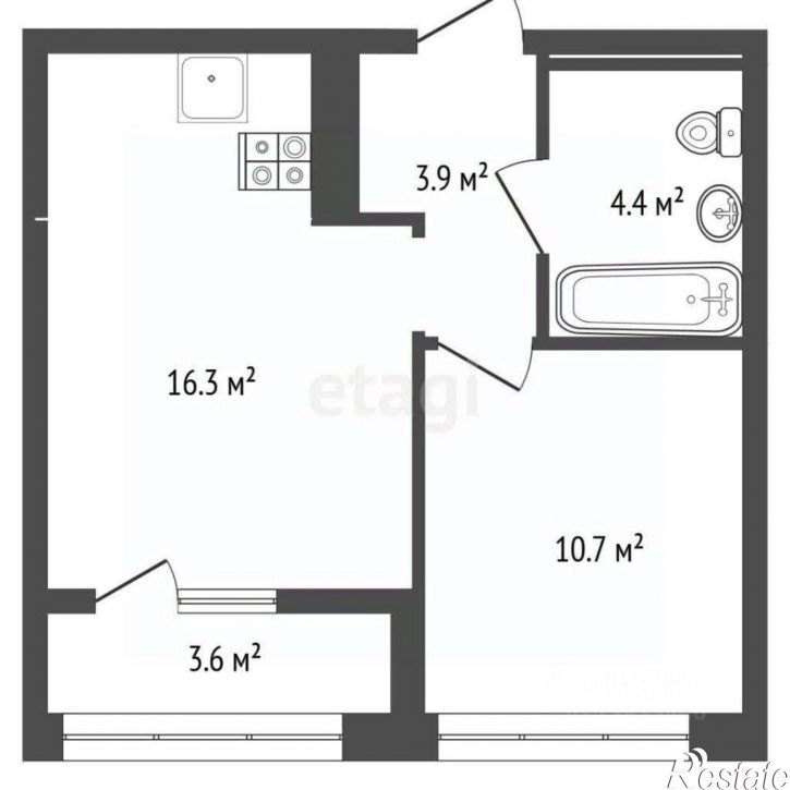1-комн квартира ул Газовиков, 36 2,  д. 36 2,  к. 2