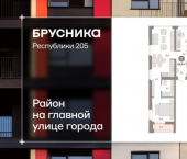 3-комн, 65 кв м, этаж 4/25 ул Республики, 205/5