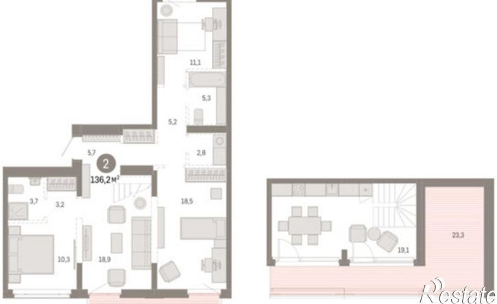 2-комн квартира в новом доме ул Республики, 205/5,  д. 205/5