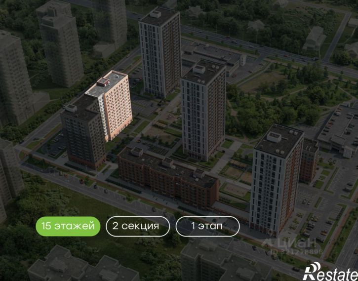 2-комн квартира в новом доме ул Ильи Кургузова, 1,  д. 1