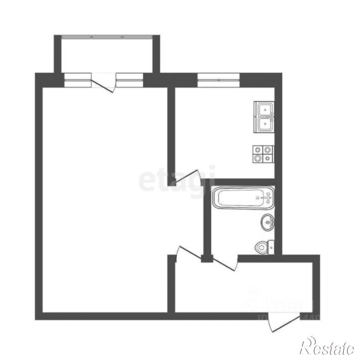 1-комн квартира пр-д Геологоразведчиков, 21,  д. 21