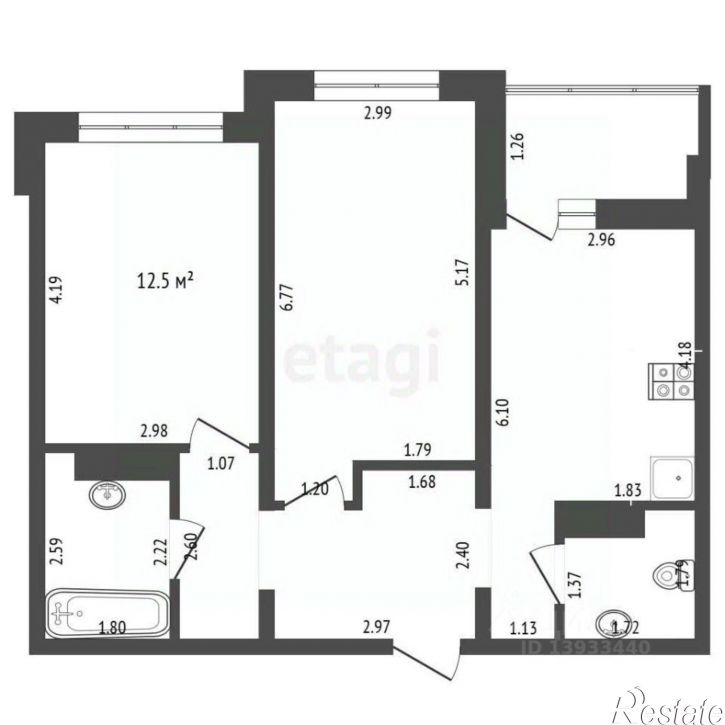 2-комн квартира ул Заполярная, 9,  д. 9