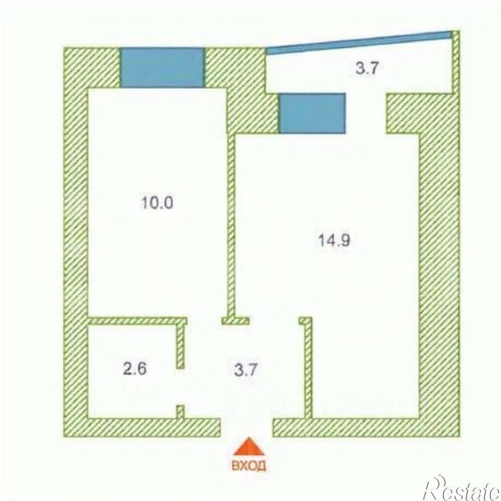 1-комн квартира ул Харьковская, 85а,  д. 85а