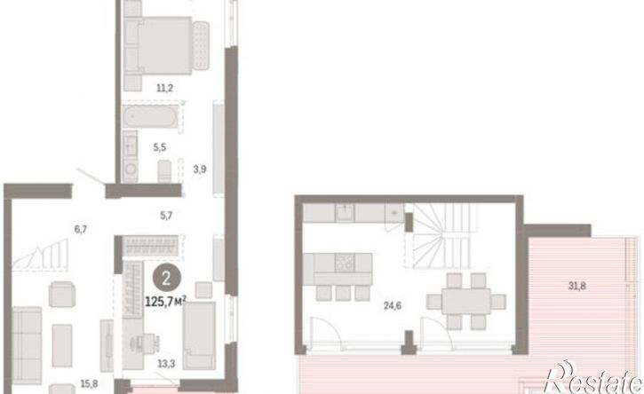 3-комн квартира в новом доме ул Республики, 205/5,  д. 205/5