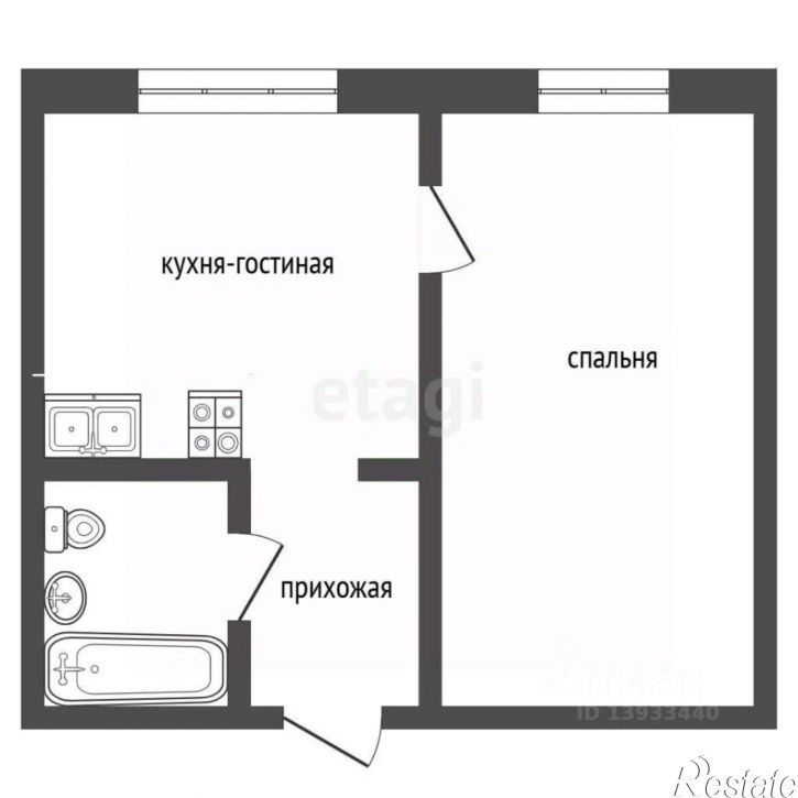 1-комн квартира ул Новоселов, 92,  д. 92