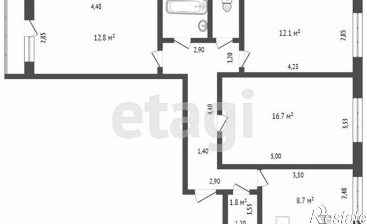 3-комн квартира ул Домостроителей, 4а,  д. 4а