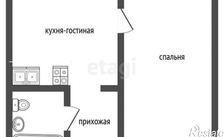1-комн квартира ул Новоселов, 92,  д. 92
