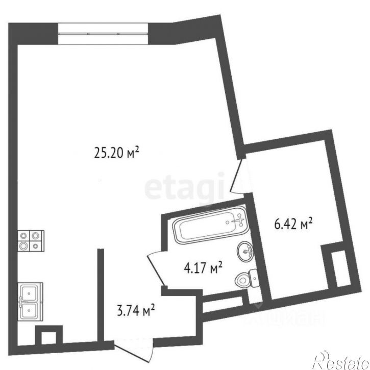 1-комн квартира ул Газовиков, 73 3,  д. 73 3,  к. 3