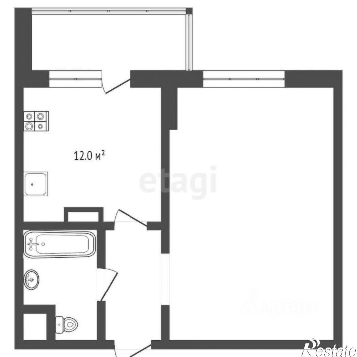 1-комн квартира ул Харьковская, 27,  д. 27