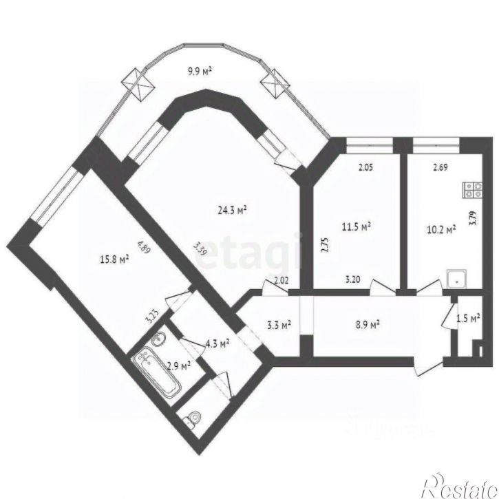 2-комн квартира ул Чернышевского, 2б 6,  д. 2б 6,  к. 6