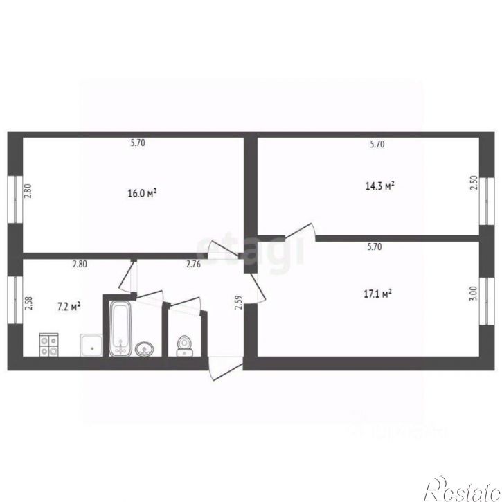 3-комн квартира ул Станционная, 38а,  д. 38а