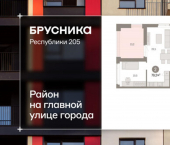 2-комн, 79 кв м, этаж 17/25 ул Республики, 205/5