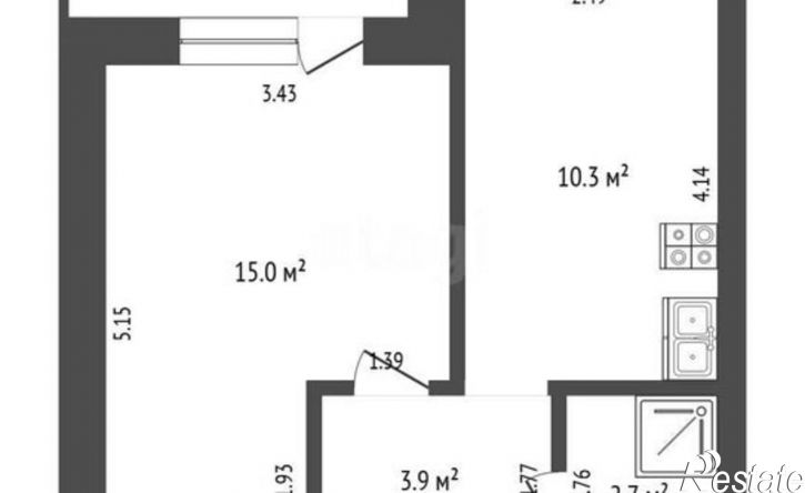 1-комн квартира ул Харьковская, 85а,  д. 85а
