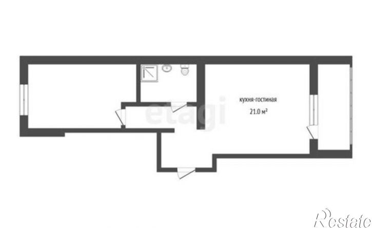 1-комн квартира ул Пожарных и спасателей, 5,  д. 5