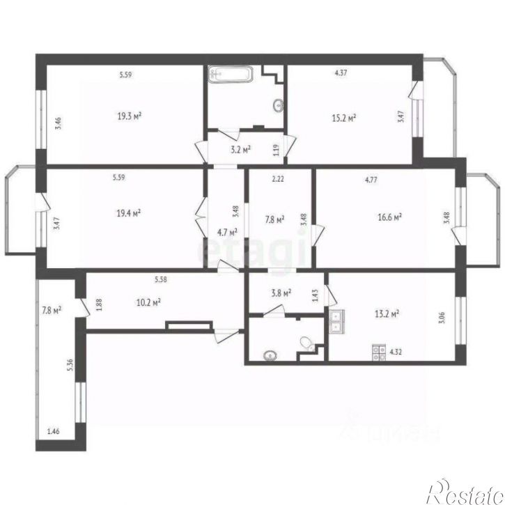 4-комн квартира ул Демьяна Бедного, 98 1,  д. 98 1,  к. 1