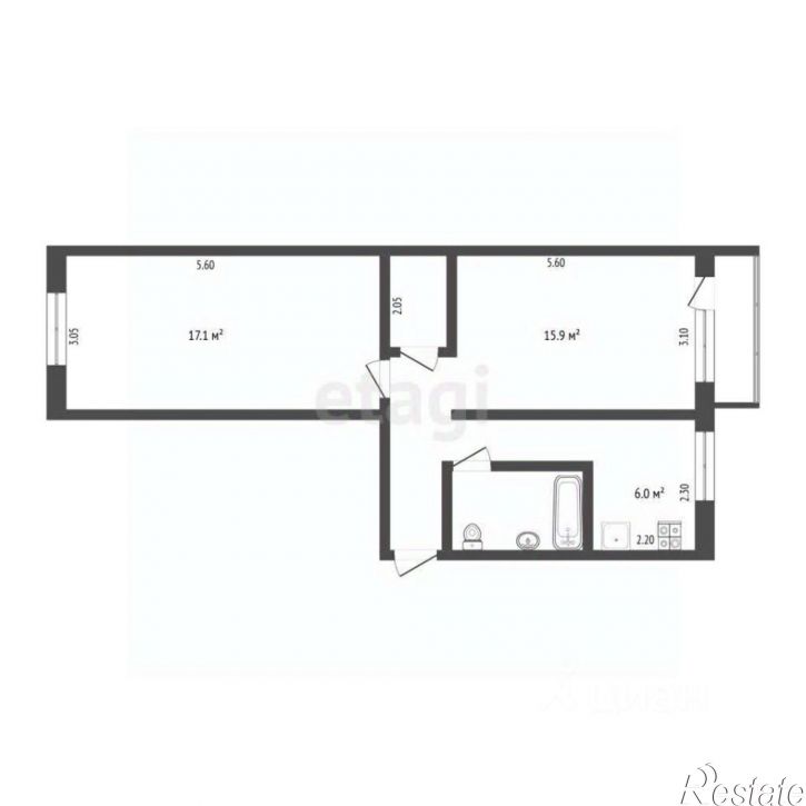 2-комн квартира ул Одесская, 26,  д. 26