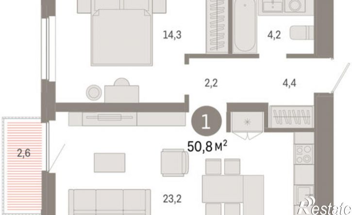 2-комн квартира в новом доме ул Павла Фитина, 5,  д. 5