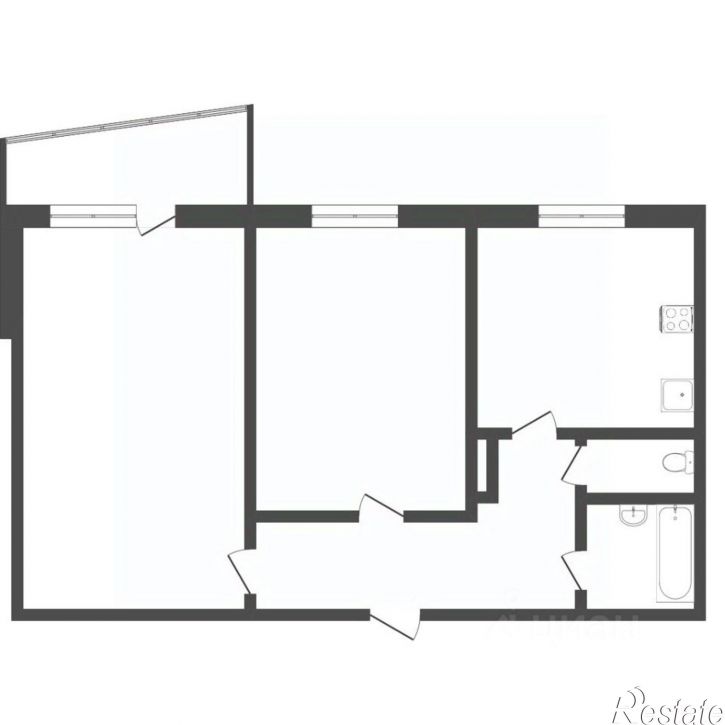 2-комн квартира ул Ставропольская, 2,  д. 2