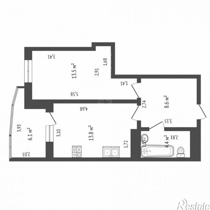 1-комн квартира ул Суходольская, 18,  д. 18