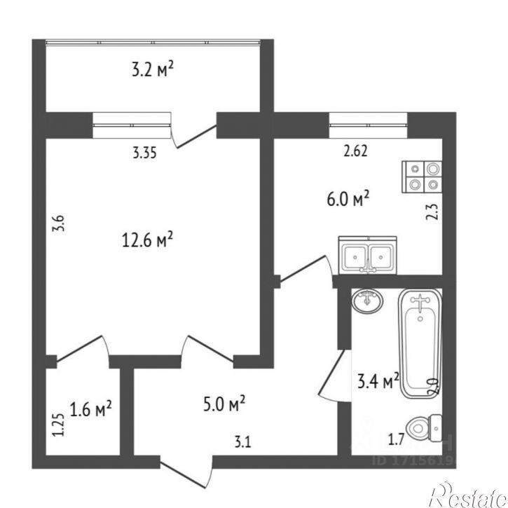 1-комн квартира ул Широтная, 111,  д. 111