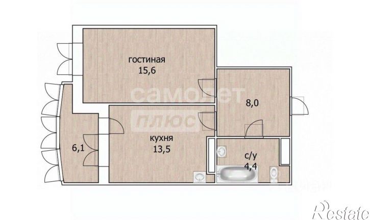 1-комн квартира ул Бориса Житкова, 7 1,  д. 7 1,  к. 1