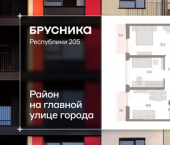 3-комн, 71 кв м, этаж 4/25 ул Республики, 205/5