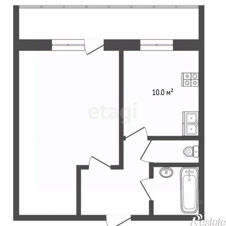 1-комн квартира ул Моторостроителей, 9,  д. 9