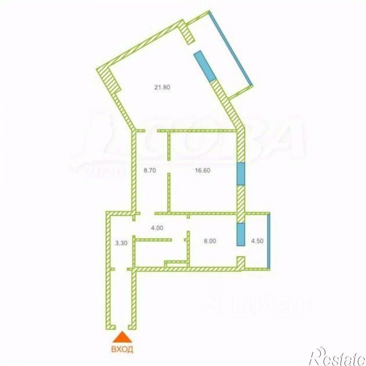 2-комн квартира ул Жуковского, 88 1,  д. 88 1,  к. 1