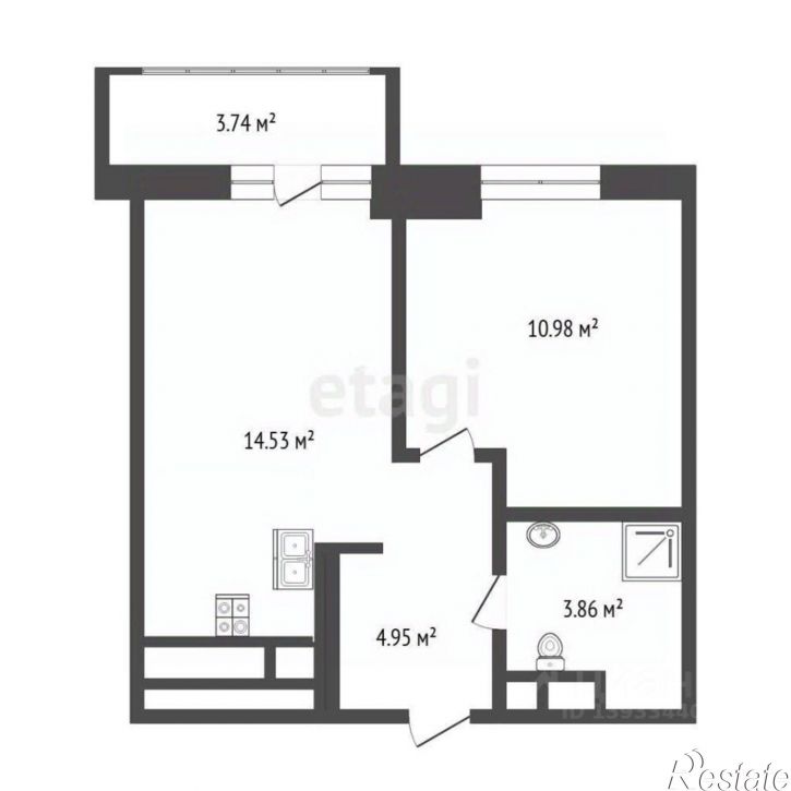 1-комн квартира ул Краснооктябрьская, 16,  д. 16