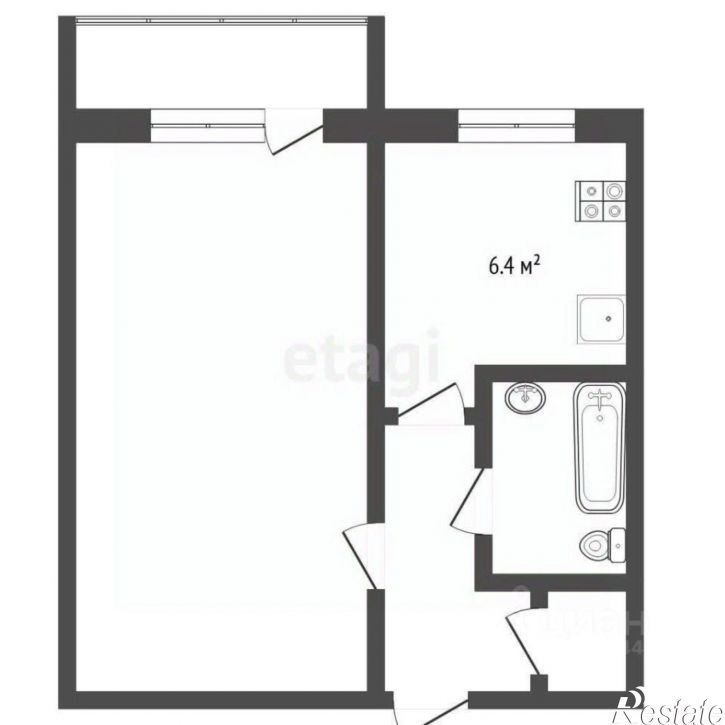 1-комн квартира ул Республики, 94,  д. 94