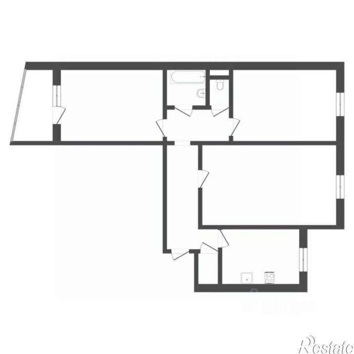 3-комн квартира ул Домостроителей, 10,  д. 10