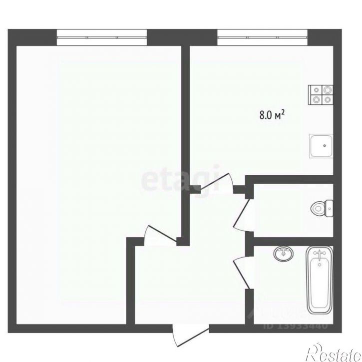 1-комн квартира ул Одесская, 18а,  д. 18а