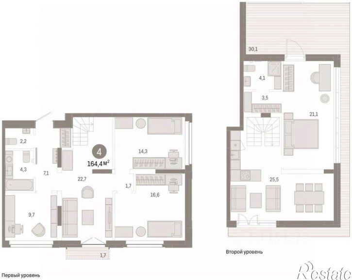 4-комн квартира в новом доме ул Республики, 205 19,  д. 205 19,  к. 19