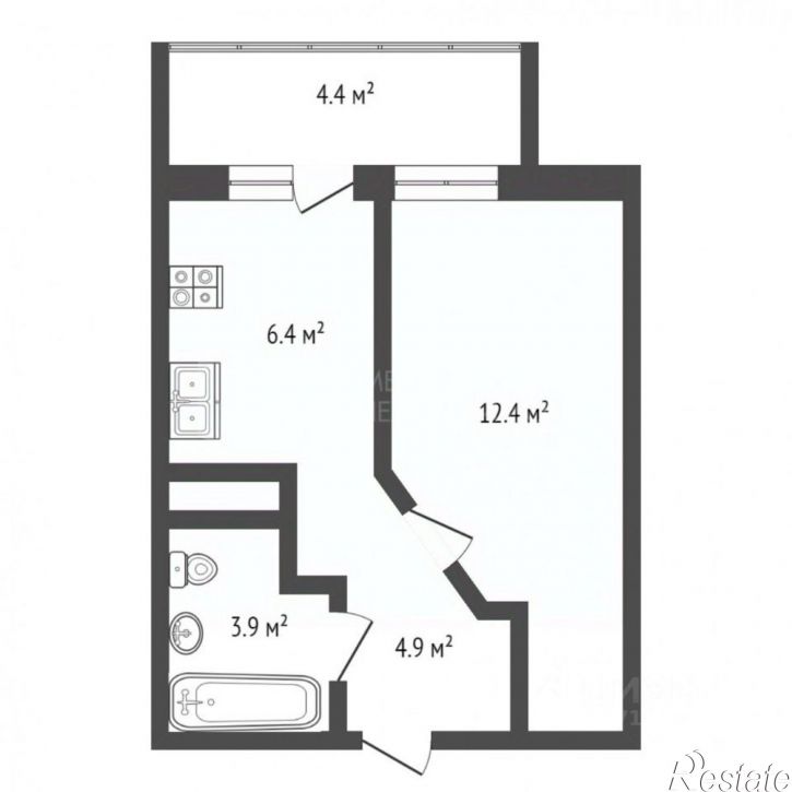 1-комн квартира ул Ботаническая, 1 1,  д. 1 1,  к. 1